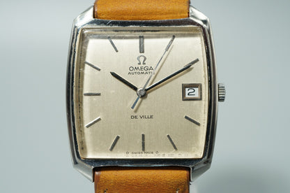 N MINT Vintage 1970 OMEGA De Ville Cal.1002 Hand Wind White 32mm Mens Watch