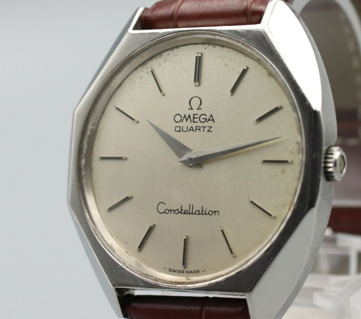 *Exc+5* Vintage OMEGA Constellation Cal.1330 Quartz White Dial Women Watch JAPAN
