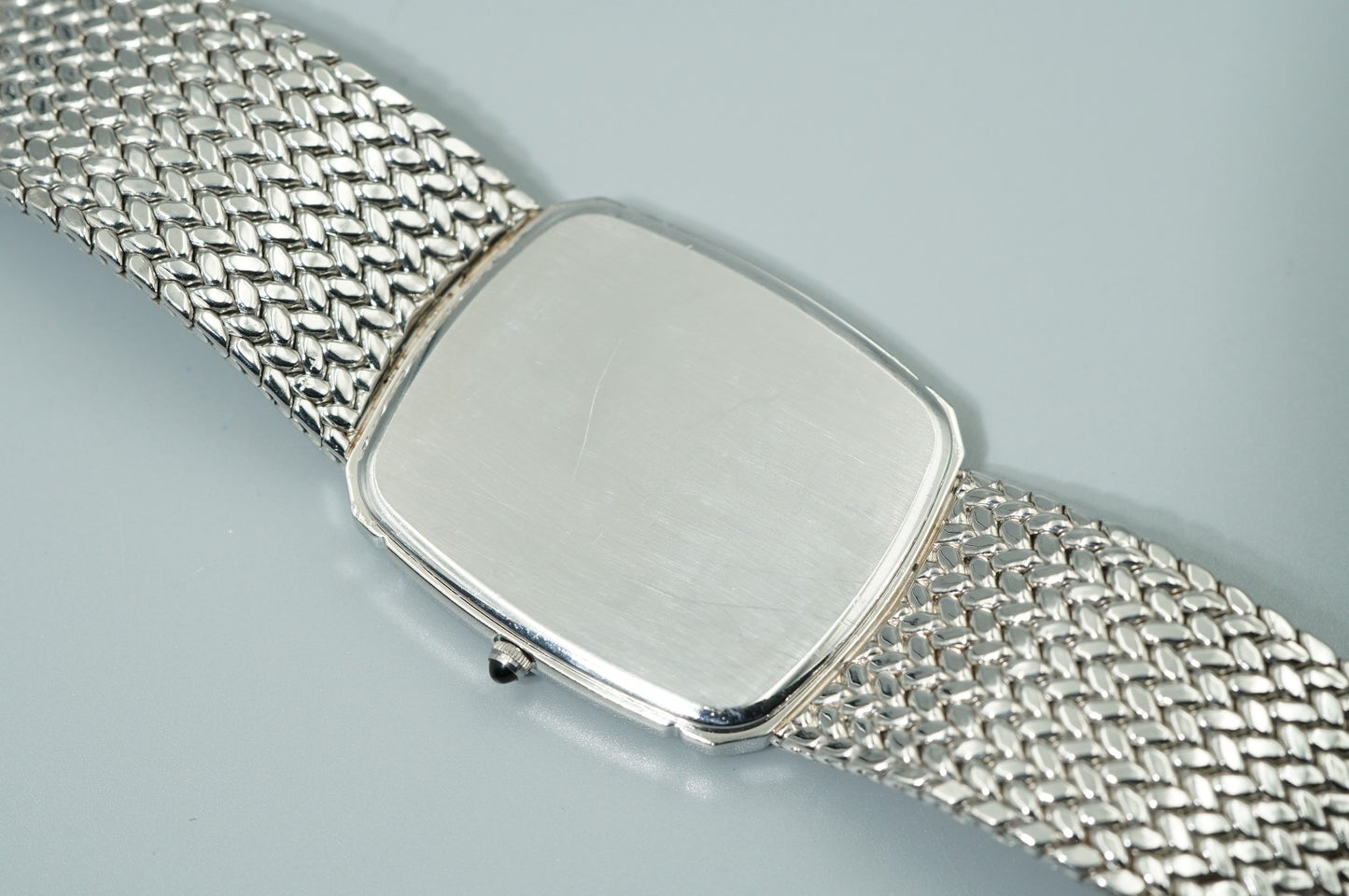 *N MINT* Vintage 1997 SEIKO CREDOR 5A74-3D20 Qz White Rectangle 27mm Women Watch