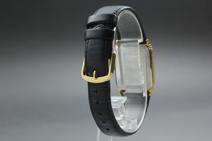 NEW Batt *Exc+4* Vintage SEIKO Dolce 7731-5230 Gold Dial quartz 24mm Mens Watch