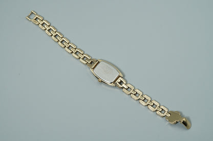 *Exc+5* Vintage 1990 SEIKO LUCENT 4N21-5280 Qz White Rectangle 18mm Women Watch