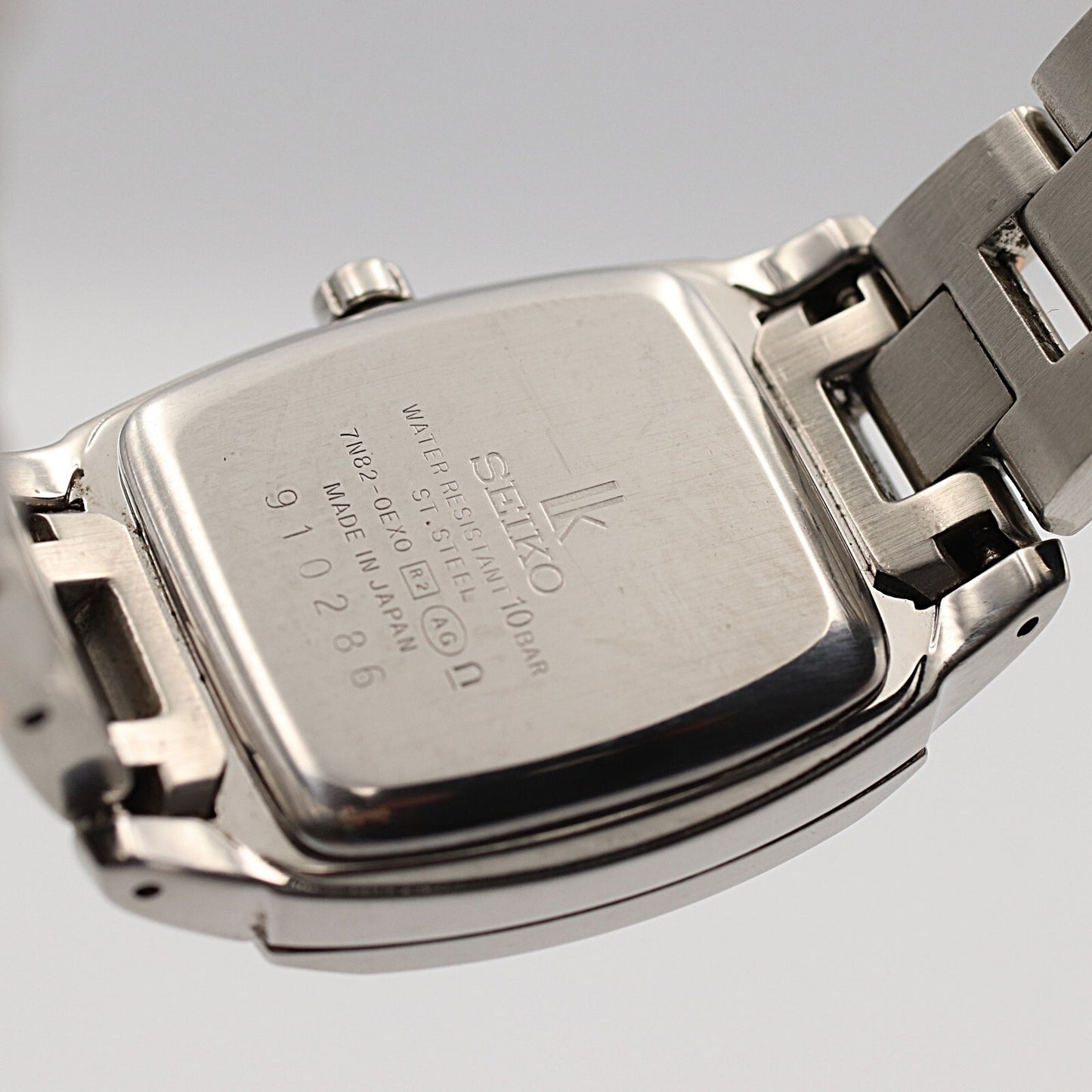 *MINT* SEIKO LK 7S26-03S0 Quartz White Dial Square 24mm Women Ladies Watch