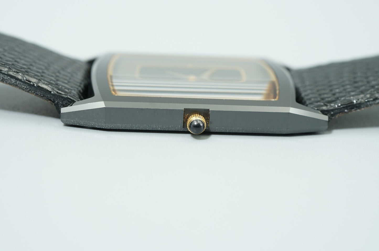 *MINT* Vintage 1977 SEIKO Dolce 9521-5200 Qz Black Rectangle 26mm Women Watch