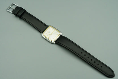 Vintage 1989 SEIKO CREDOR GCAR009 8J81-5020 Qz Cream Square 27mm Women Watch