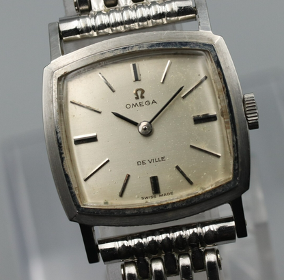 *Exc+4* Vintage 1967 OMEGA De Ville Cal.620 Hand Wind Silver 23mm Women Watch