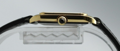 *Exc+5* Vintage OMEGA De Ville Hand Winding Gold Roman Dial Square Women Watch