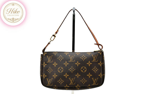 Louis Vuitton Pochette Accessoires Monogram Handbag M40712 Auth Condition *A #65