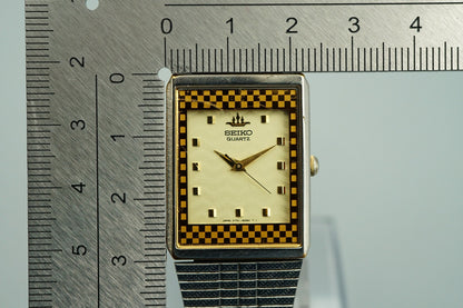 *Exc+5*  SEIKO GALAXY  V701-5H7A Qz Cream Dial Square 23mm Women,Ladies Watch