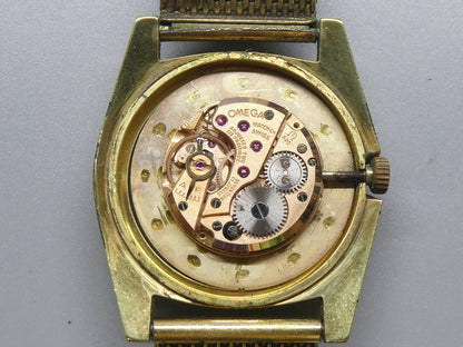 N MINT Vintage 1970 OMEGA De Ville Cal.620 Hand Wind Gold Round 32mm Mens Watch