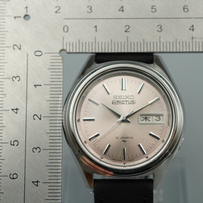 *NEAR MINT* Vintage SEIKO 5actus 7019-7060 Automatic Silver 37mm Mens Watch