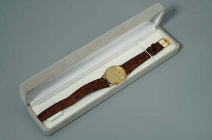 *NEAR MINT* Vintage 1980s OMEGA De Ville Cal.1365 Quartz Gold 31mm Mens Watch
