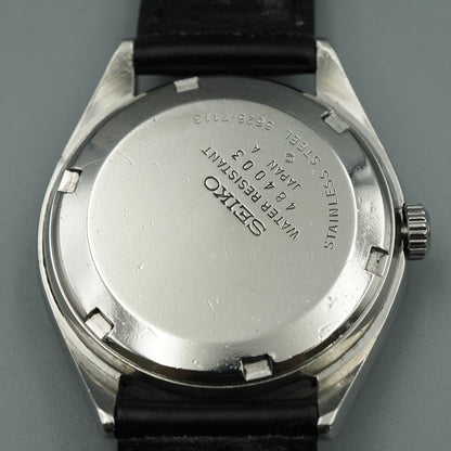 N MINT Vintage SEIKO Hi-Beat 5625-7113 Automatic Silver Round 36mm Mens Watch