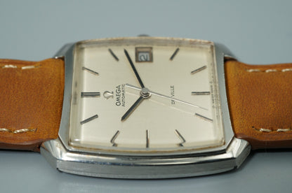 N MINT Vintage 1970 OMEGA De Ville Cal.1002 Hand Wind White 32mm Mens Watch