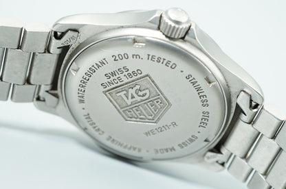 MINT Vintage 1996 TAG HEUER Professional 2000 WE1211-R Qz Silver 35mm Mens Watch