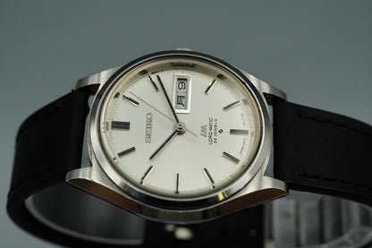 Exc+5 1970s SEIKO Lord Matic 5606-7070 Automatic Silver Round 37mm Mens Watch