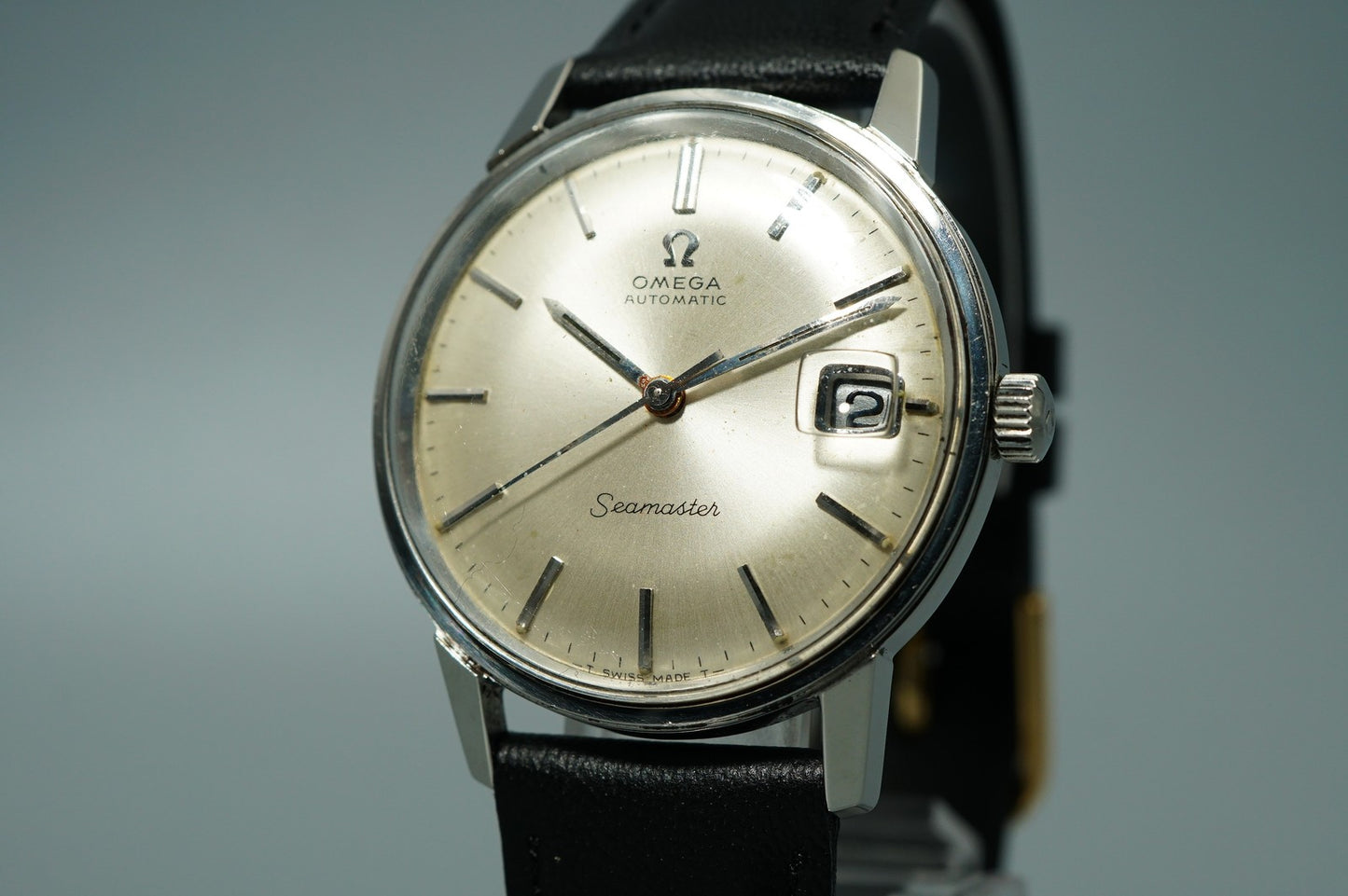 MINT Vintage 1968 OMEGA Seamaster Cal.565 Automatic Silver Dial 34mm Mens Watch