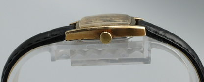 *Exc+5* Vintage OMEGA De Ville Cal.625 Hand Winding Gold Dial Square Women Watch
