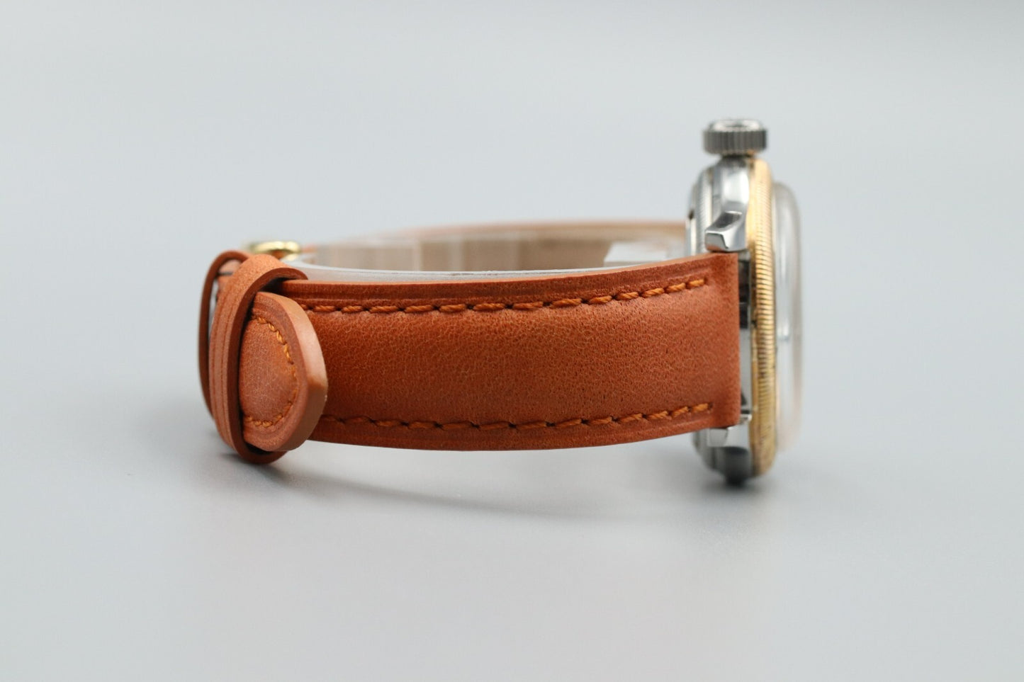 *NEAR MINT* ORIS 7400 Big Crown Pointer Date Gold Automatic 32mm Watch JAPAN