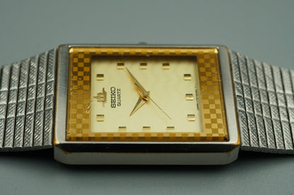 *Exc+5*  SEIKO GALAXY  V701-5H7A Qz Cream Dial Square 23mm Women,Ladies Watch