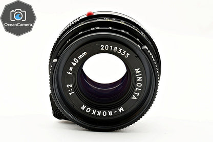 *Top MINT* MINOLTA M Rokkor 40mm F/2 Lens Leica M mount for CL CLE From JAPAN