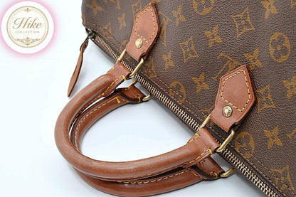 Louis Vuitton Speedy 30 Monogram Brown Handbag M41526 Authentic Condition *A #29