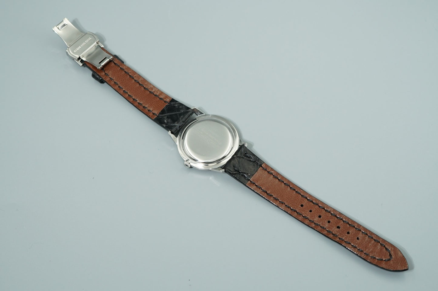 *Serviced* Vintage 1960 SEIKO SKYLINER J15006E Hand Wind Silver 36mm Mens Watch