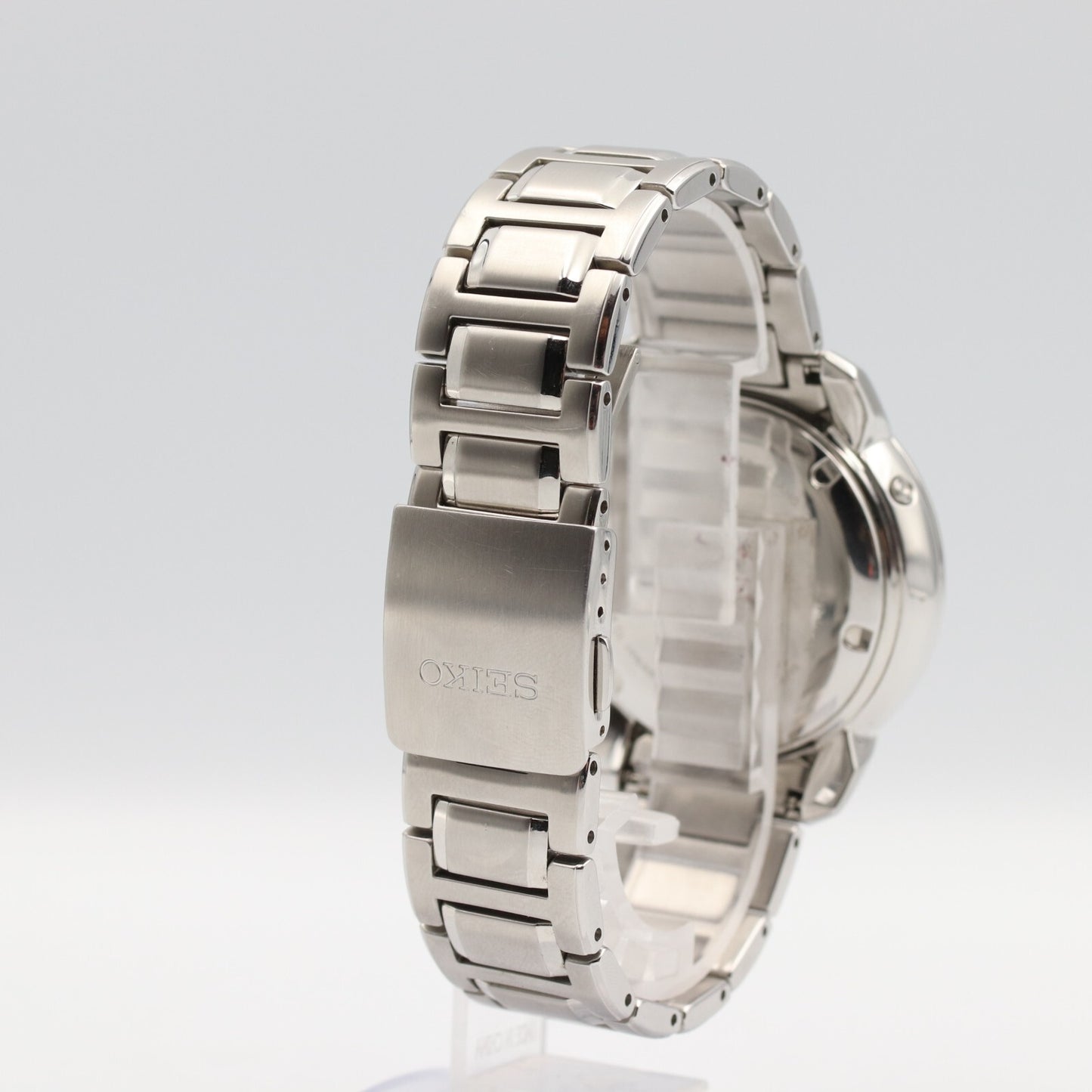 *MINT* SEIKO Premier Kinetic Moon Phase 5D88-0AH0 Quartz White 42mm Mens Watch