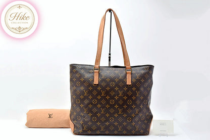 Louis Vuitton CABAS MEZZO Monogram Brown Tote Bag M51151 Authentic Condition SA