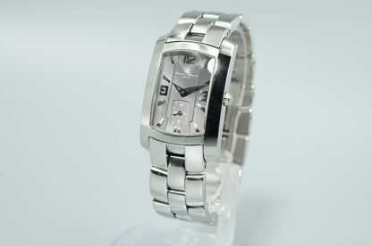 *Exc+5* Vintage 1977 BAUME & MERCIER Hampton 65310 Qz Gray Dial 26mm Mens Watch
