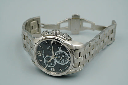 *NEAR MINT* Vintage HAMILTON Jazzmaster H326120 Quartz Black 43mm Mens Watch