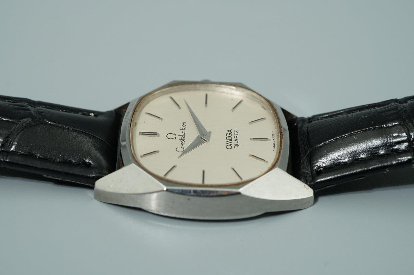 Exc+5 Vintage 1979 OMEGA Constellation Cal.1330 Qz White Octagon 32mm Mens Watch