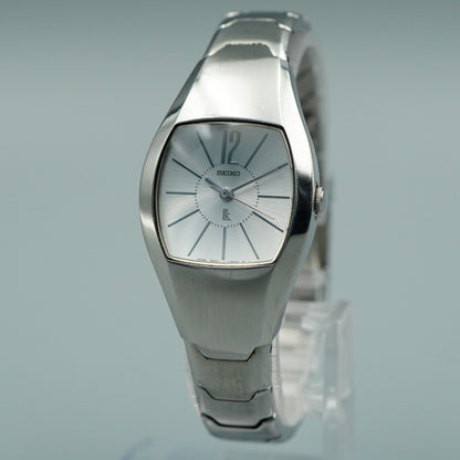 *N MINT* Vintage SEIKO 4N21-5460 Qz White Dial Square 24mm Women,Ladies Watch