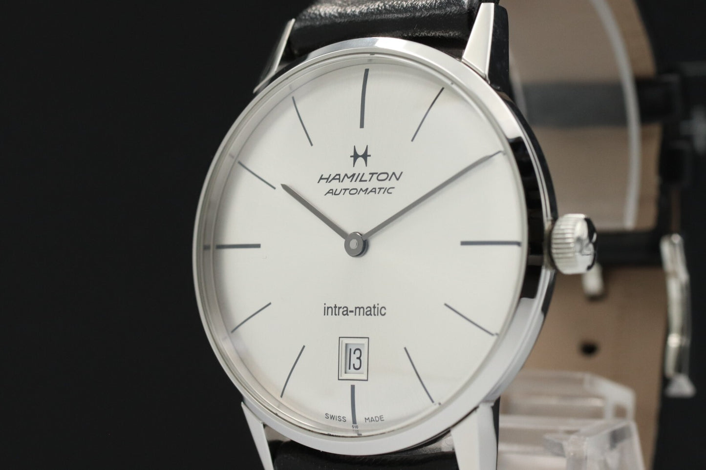 *MINT* HAMILTON intra-matic H38455751 Automatic Silver Dial Round Mens Watch