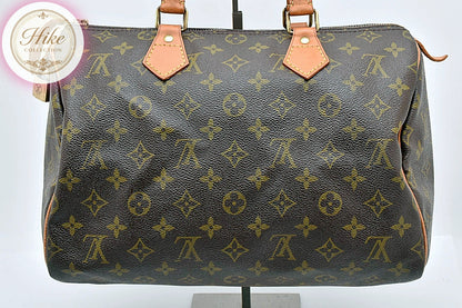 Louis Vuitton Speedy 30 Monogram Brown Handbag M41526 Authentic Condition *B*