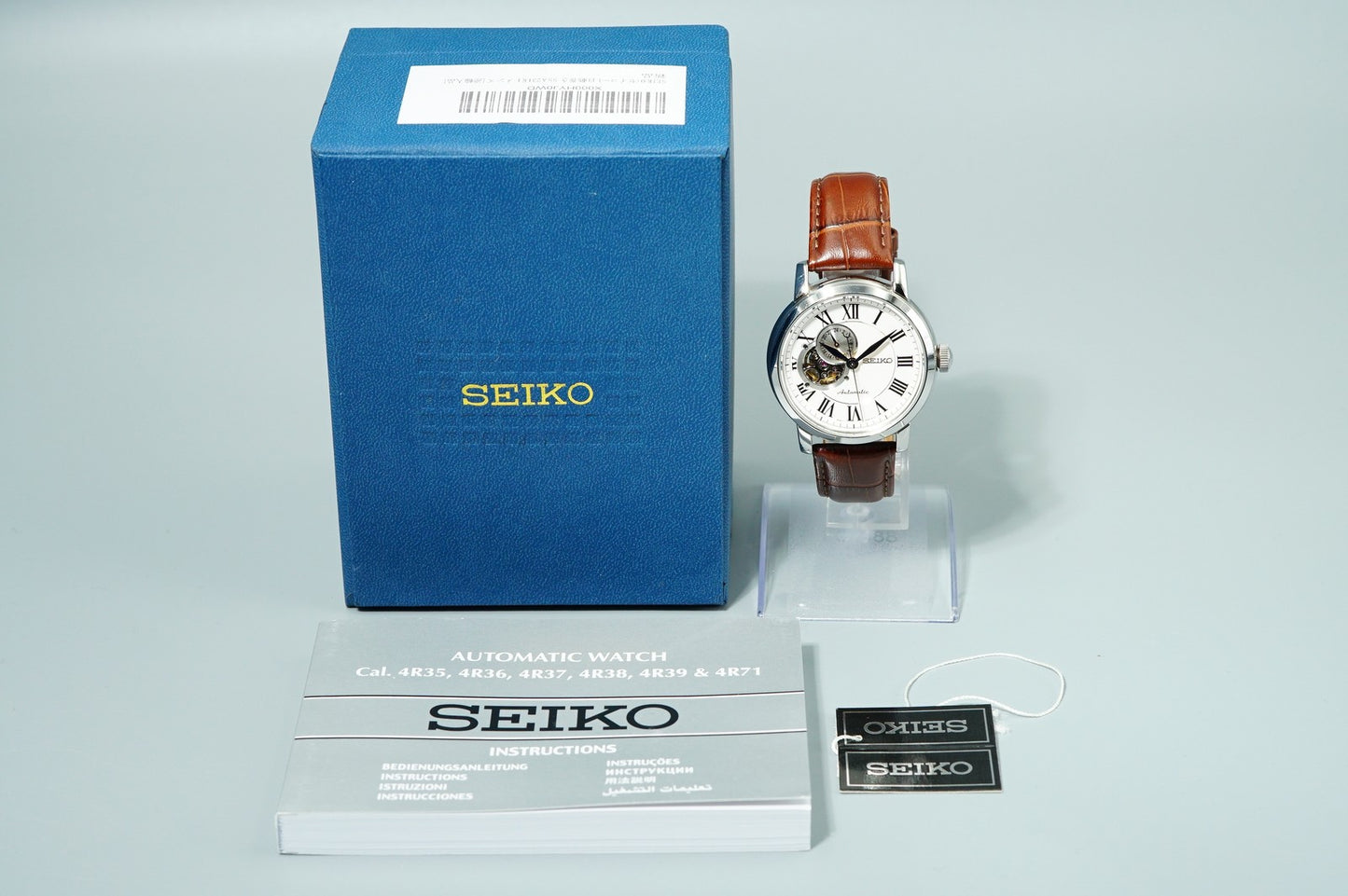 *N MINT++*  SEIKO  4R39-00K0 Automatic White Dial Round 39mm Mens Watch