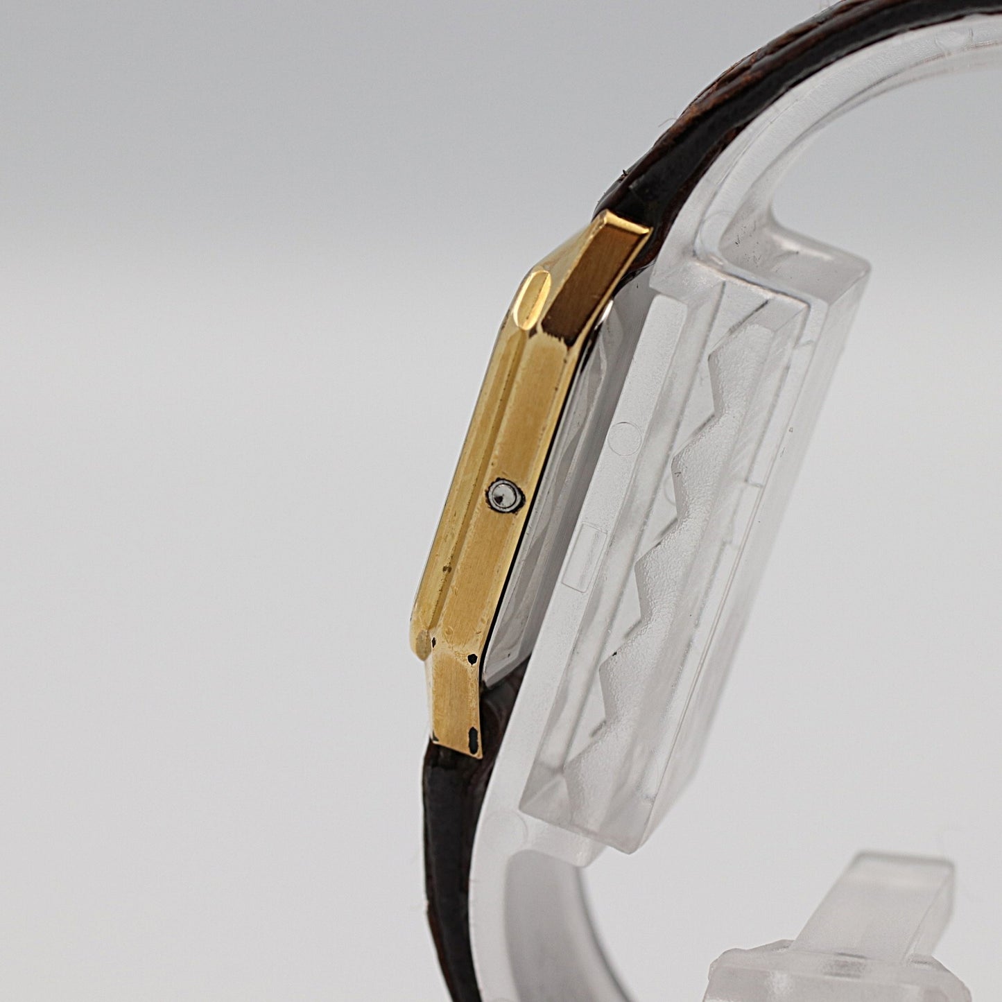 *NEAR MINT* Vintage 1986 OMEGA De Ville Cal.1387 Qz Gold Square 20mm Women Watch