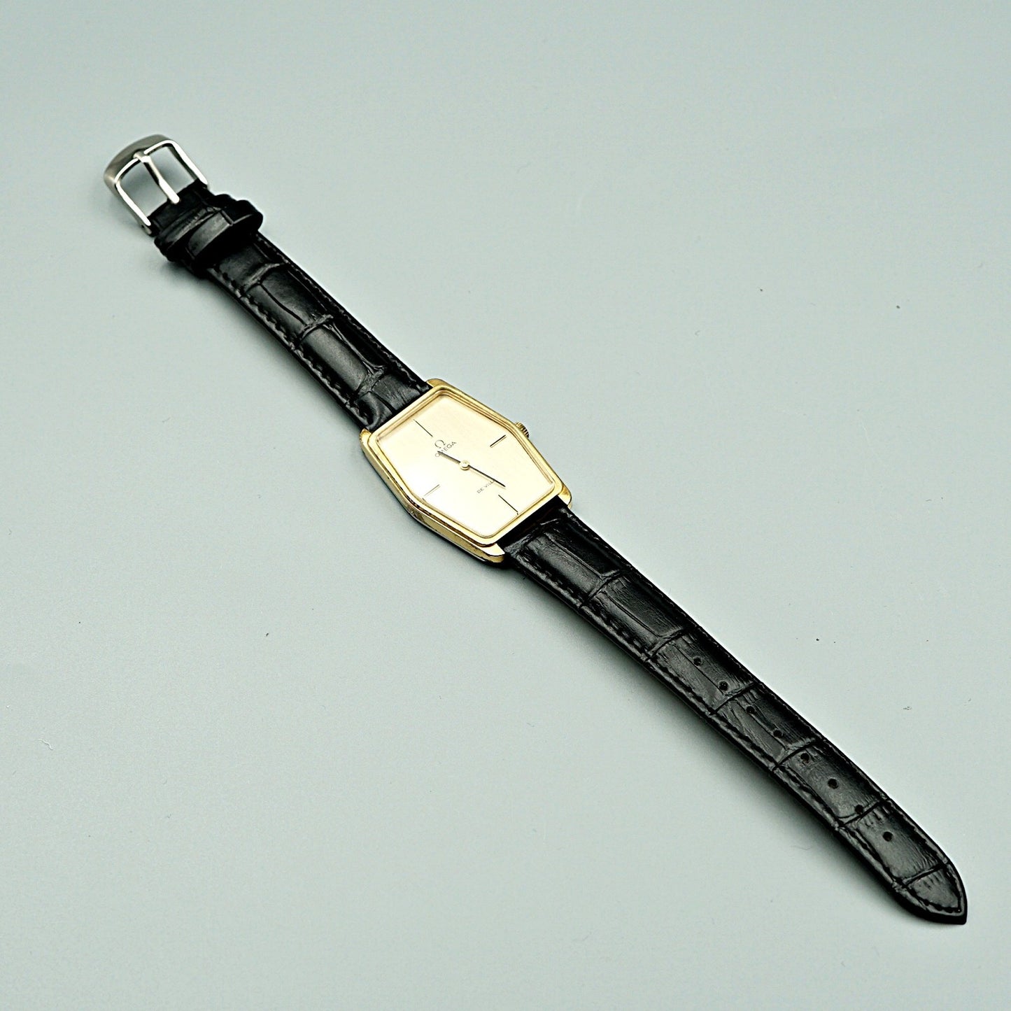 Exc+5 Vintage 1972 OMEGA De Ville Cal.620 HandWind Gold Hexagon 28mm Women Watch