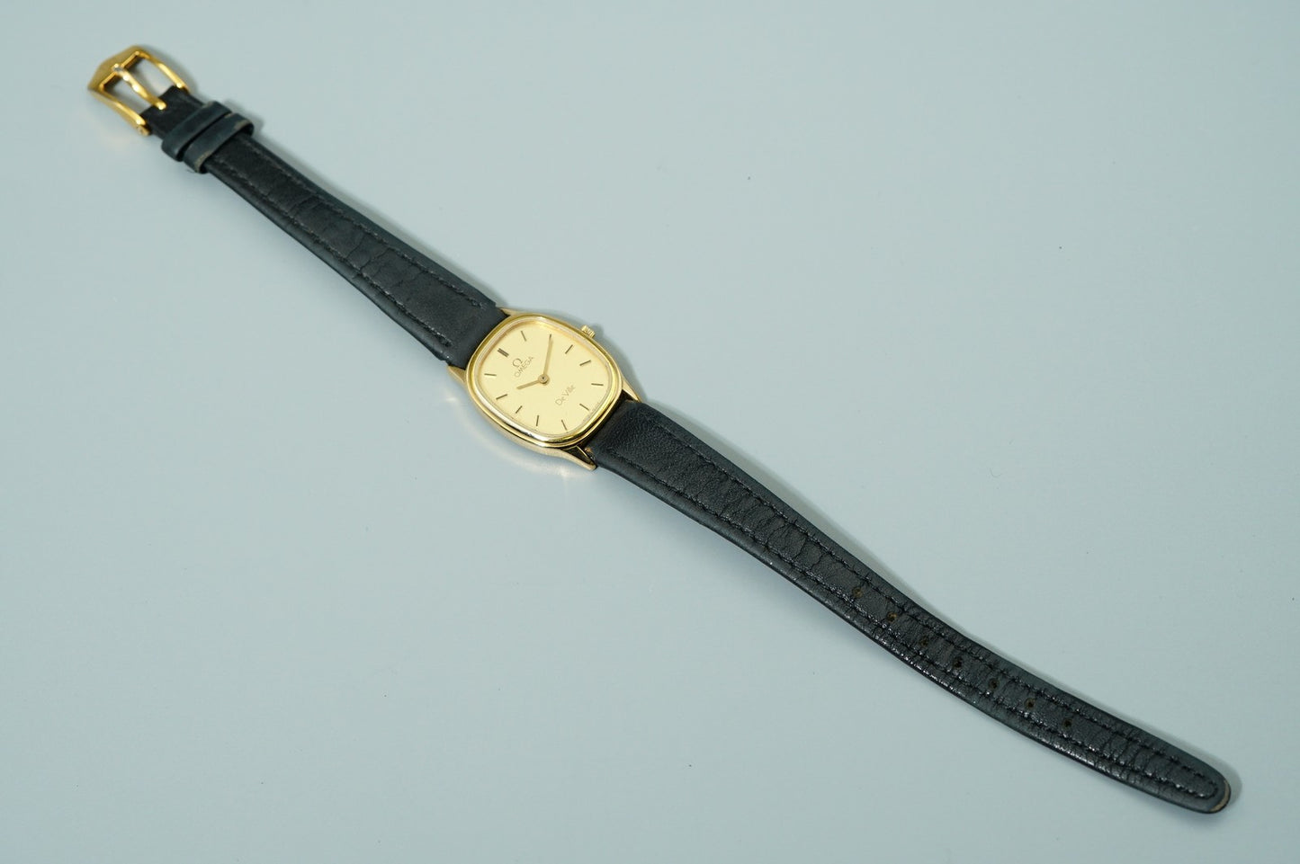 Exc+5 Vintage 1986 OMEGA De Ville Cal.1450 Ref.591.0281 Qz Gold 20mm Women Watch