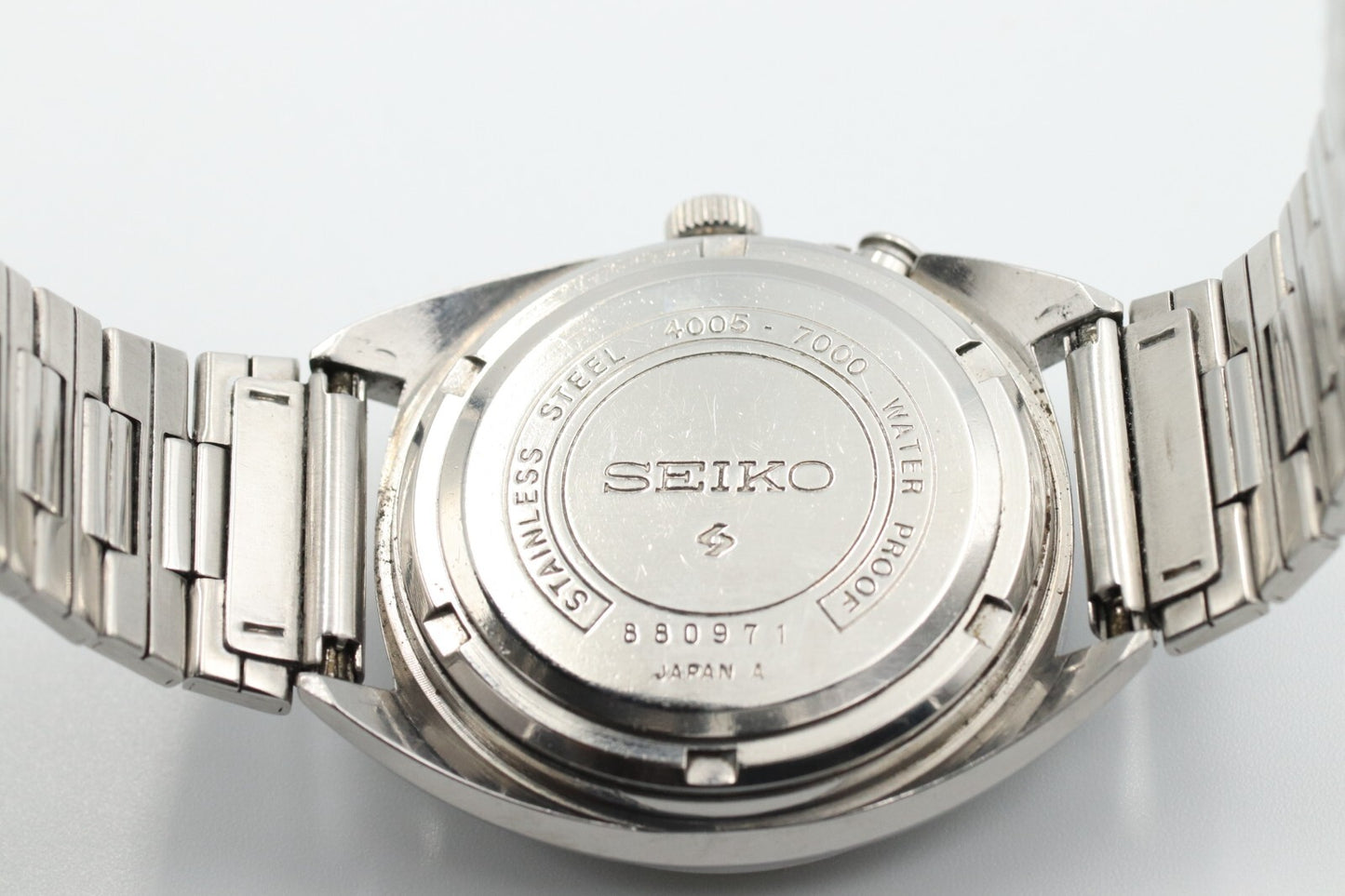 *N MINT* Vintage SEIKO BELL-MATIC 4005-7000 Automatic Black Dial 36mm Mens Watch