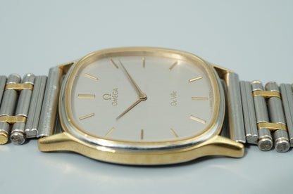 *Exc+5* Vintage 1977 OMEGA De Ville Cal.1365 Qz Silver Square 31mm Mens Watch