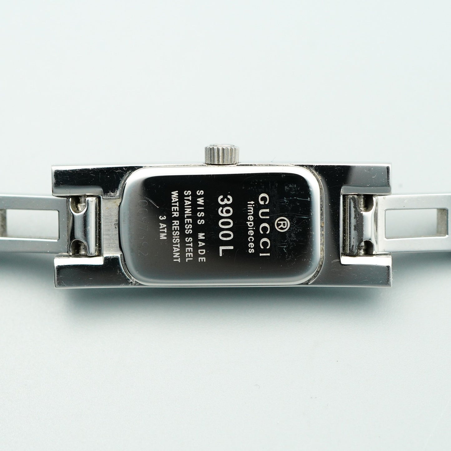 *Exc+5* GUCCI 3900L Quartz Silver Dial Rectangle 12mm Women,Ladies Watch