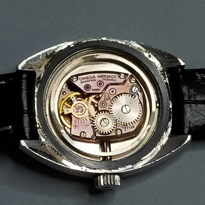 *Exc+5* Vintage OMEGA Geneve Cal.485 Hand Winding White Dial Round Women Watch