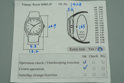 *N MINT* Vintage 1980s SEIKO 8P Diamond 1E20-6050 Qz Gold Round 13mm Women Watch