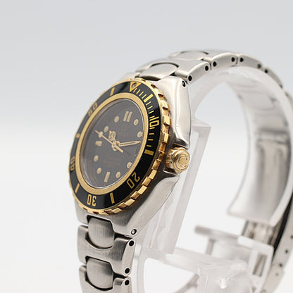 N MINT Vintage 1988 OMEGA Seamaster 200m Cal.1429 Qz Black Dial 28mm Mens Watch
