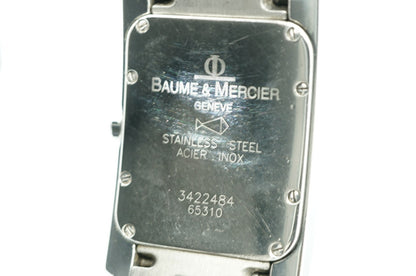 *Exc+5* Vintage 1977 BAUME & MERCIER Hampton 65310 Qz Gray Dial 26mm Mens Watch