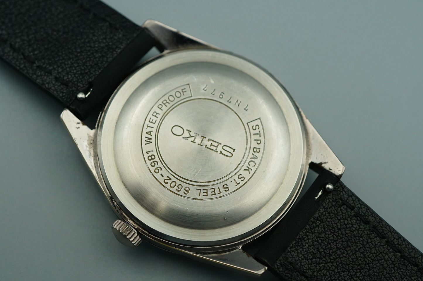 *MINT*Vintage 1977 SEIKO Sportsman 6602-9981 Hand Wind Silver 36mm Mens Watch