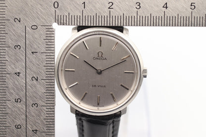*N MINT* Vintage 1990s OMEGA  De Ville Tool 104 Hand Wind Silver 32mm mens Watch