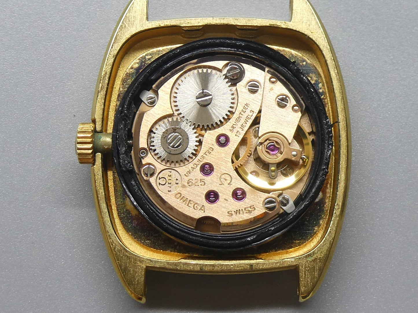 *N MINT* Vintage 1977 OMEGA De Ville Cal.625 Hand Wind Gold 25mm Women Watch