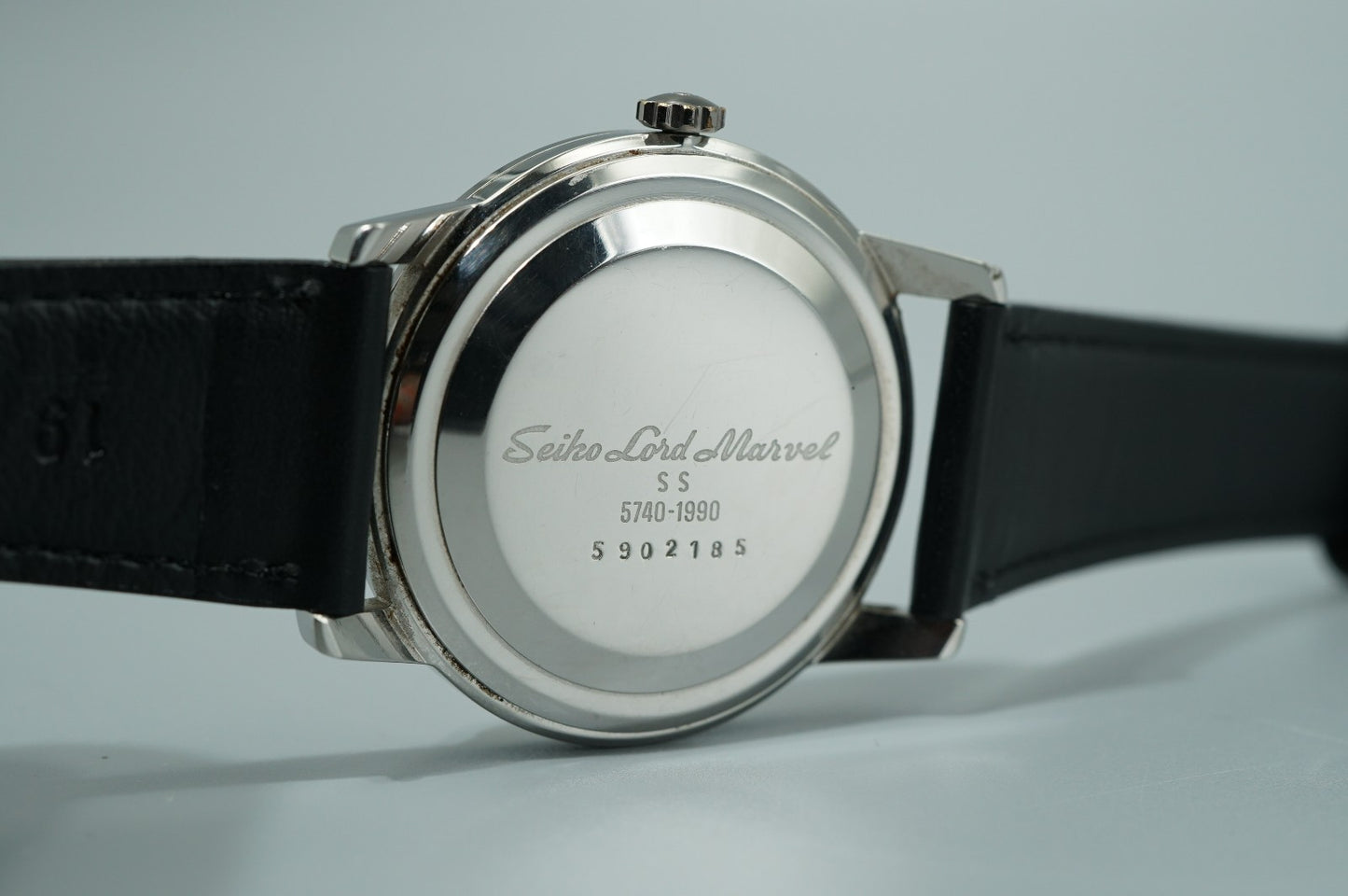 Vintage 1964 SEIKO Lord Marvel 5740-1990 Hand Wind Silver Round 36mm Mens Watch