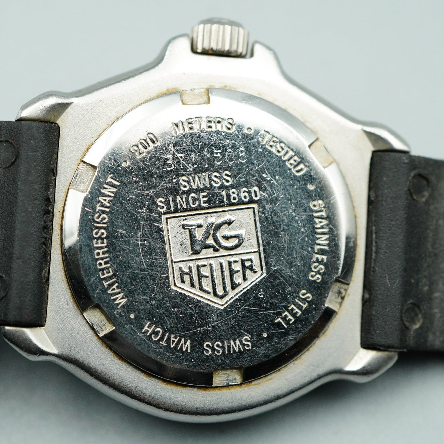 *Exc+5* Vintage TAG HEUER Professional 371.508 Qz Cream Round 28mm Women Watch